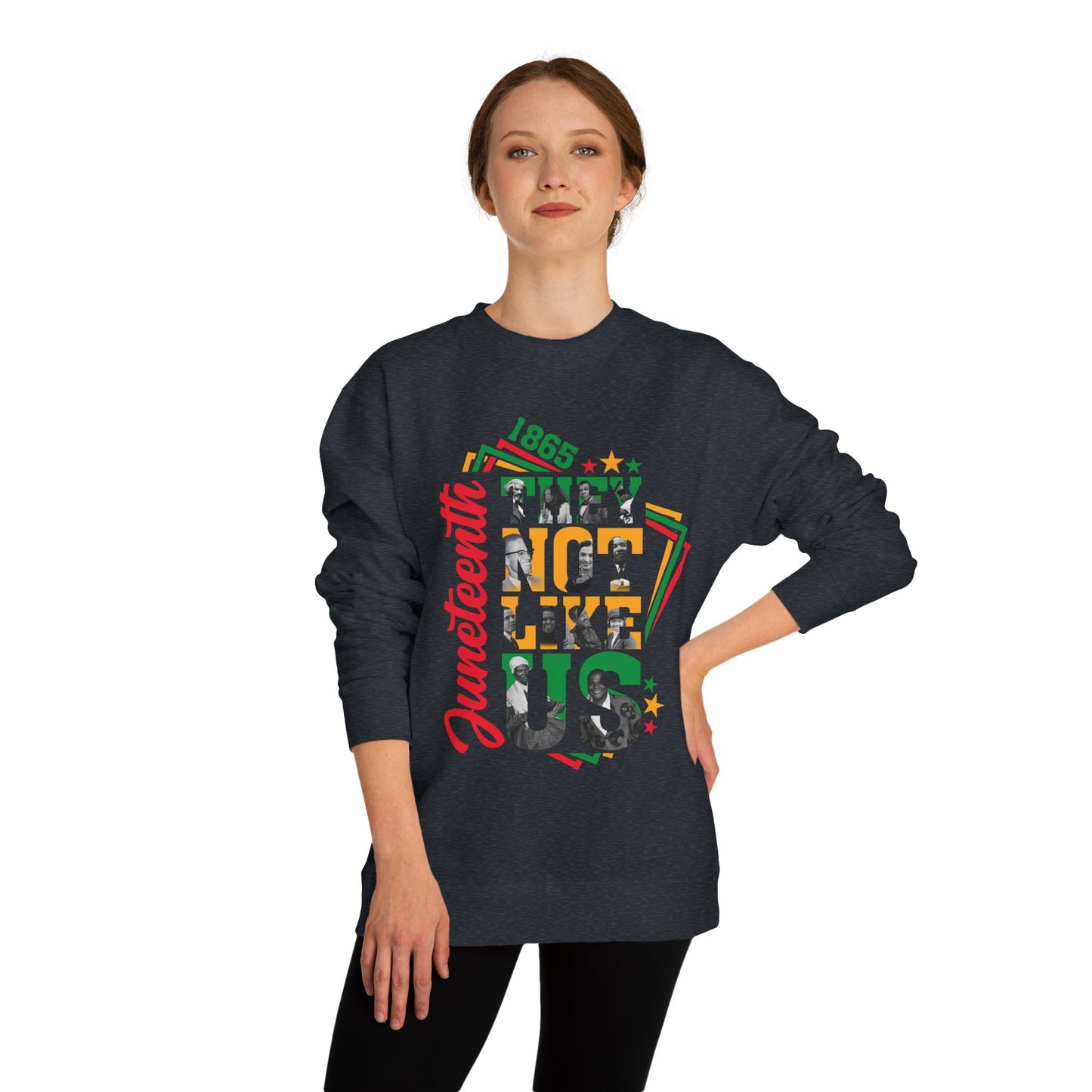Juneteenth Crewneck Sweatshirt — 'Not Like Us' Black History Celebration