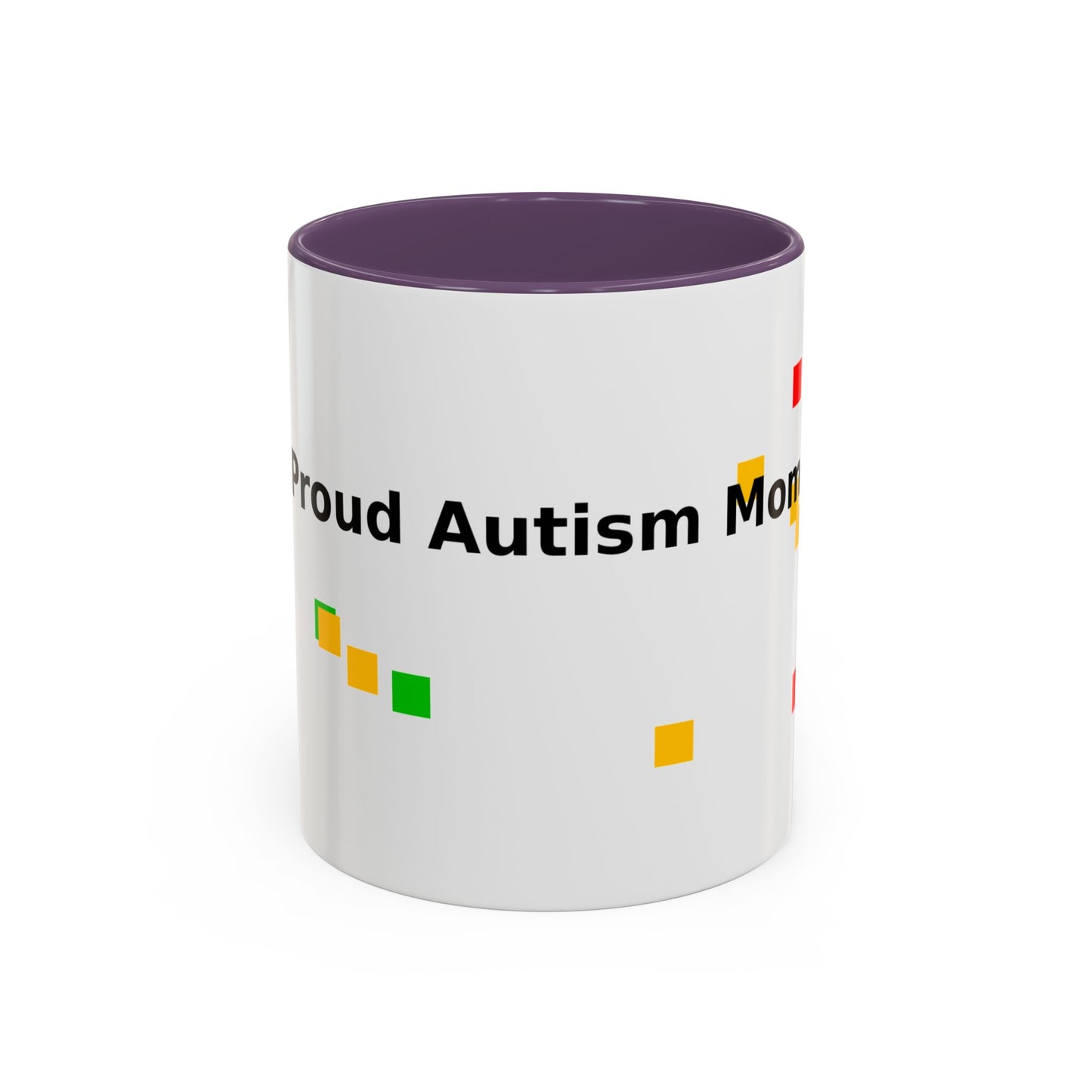 Autism Proud Mom Accent Coffee Mug – 11/15oz Color Accent