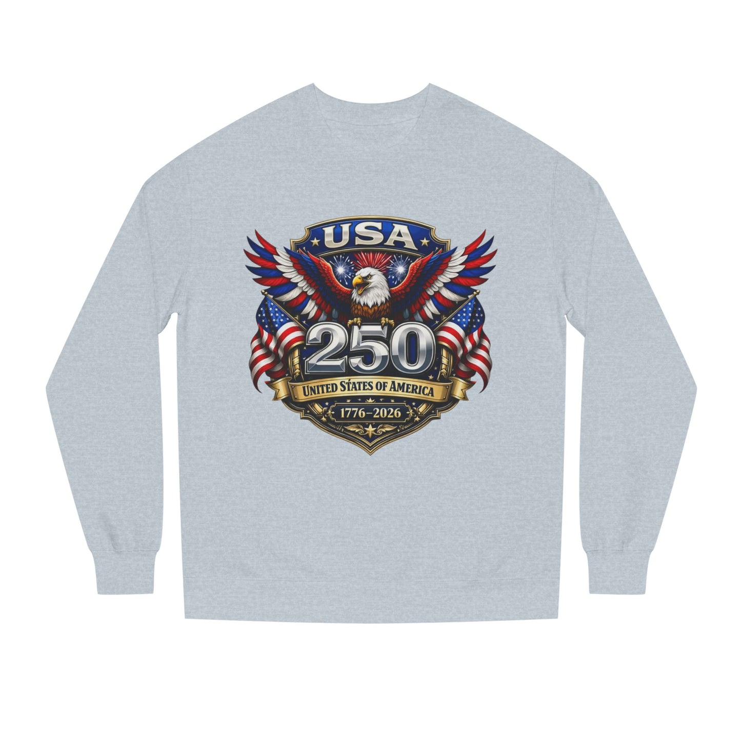 USA 250th Anniversary Eagle Sweatshirt — 1776-2026 Patriotic Crewneck