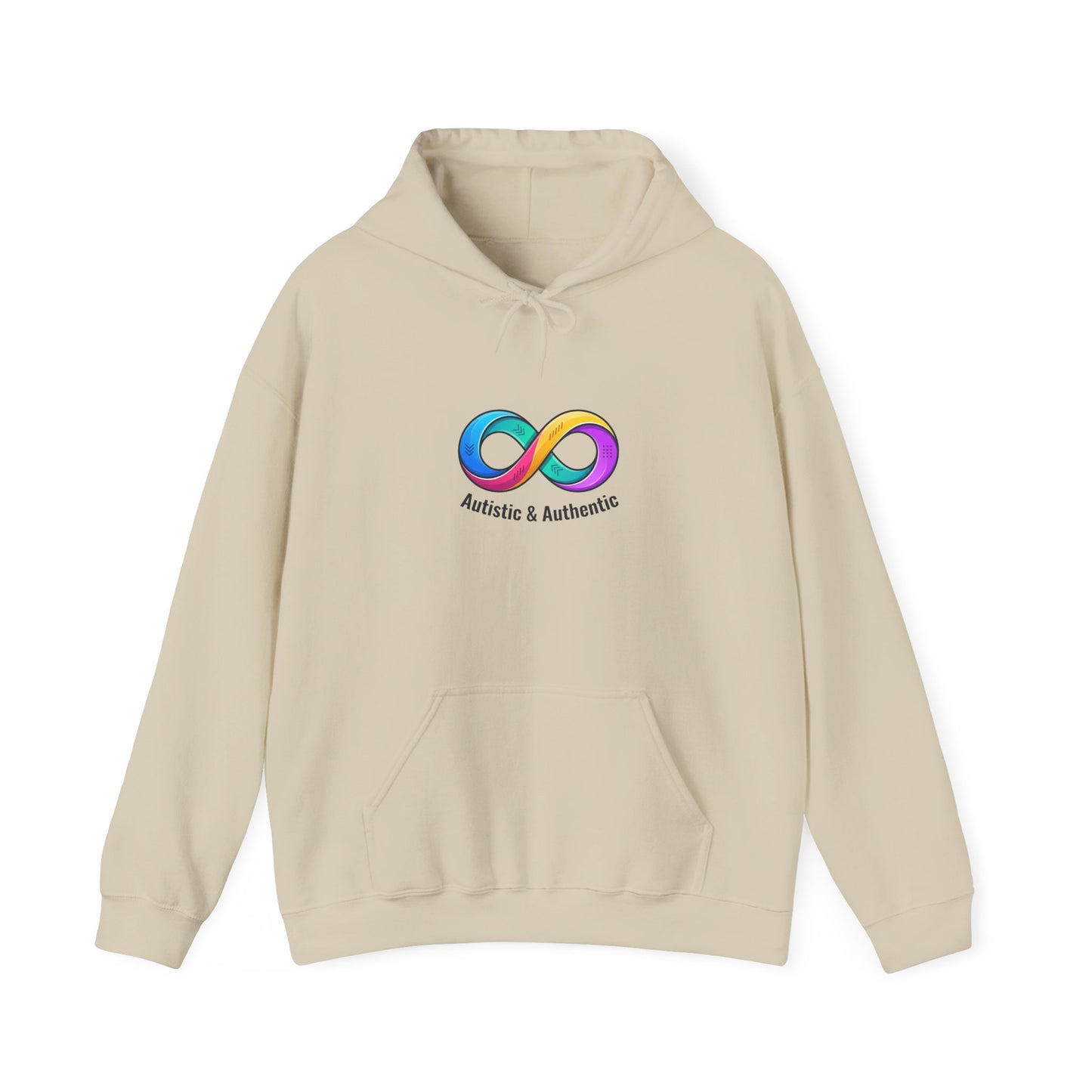 Autistic & Authentic Hoodie | neurodiversity, autistic pride