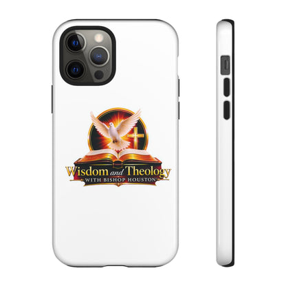 Wisdom and Theology Phone Case — Christian Dove & Cross Protective Tough Case