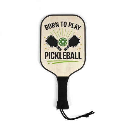 Pickleball Paddle Set — "Born to Play Pickleball" 2-Pack with Balls