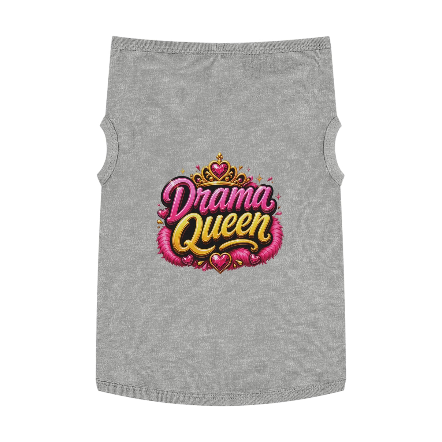 Drama Queen Pet Tank Top — Cute Royalty Dog Shirt