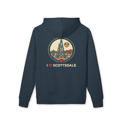 I Heart Scottsdale Hoodie — Retro Desert Graphic Pullover