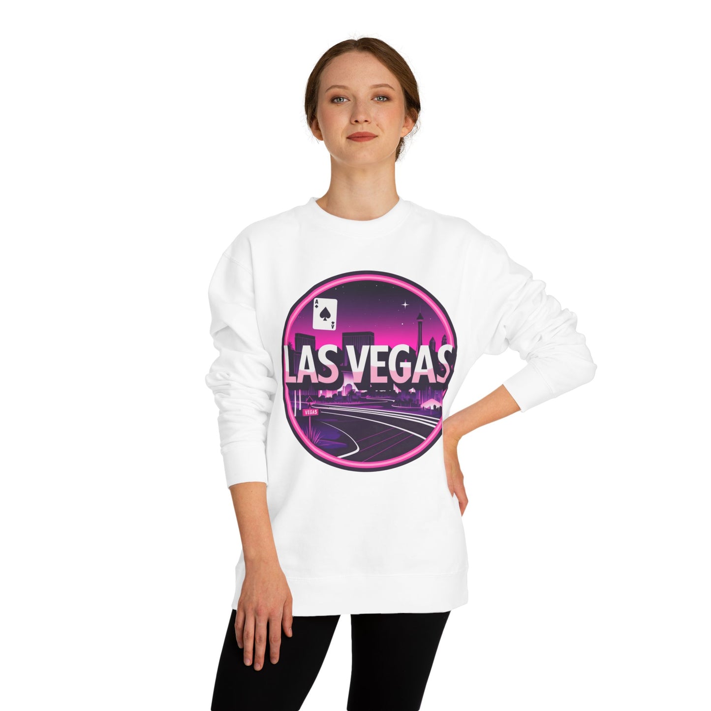 Las Vegas Retro Neon Crewneck Sweatshirt