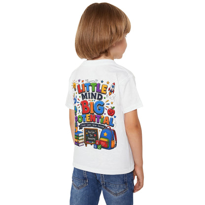 Toddler T‑Shirt — "Little Mind Big Potential" Back‑to‑School Graphic Tee