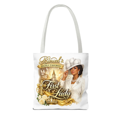 First Lady 'Blessed & Highly Favored' Tote Bag