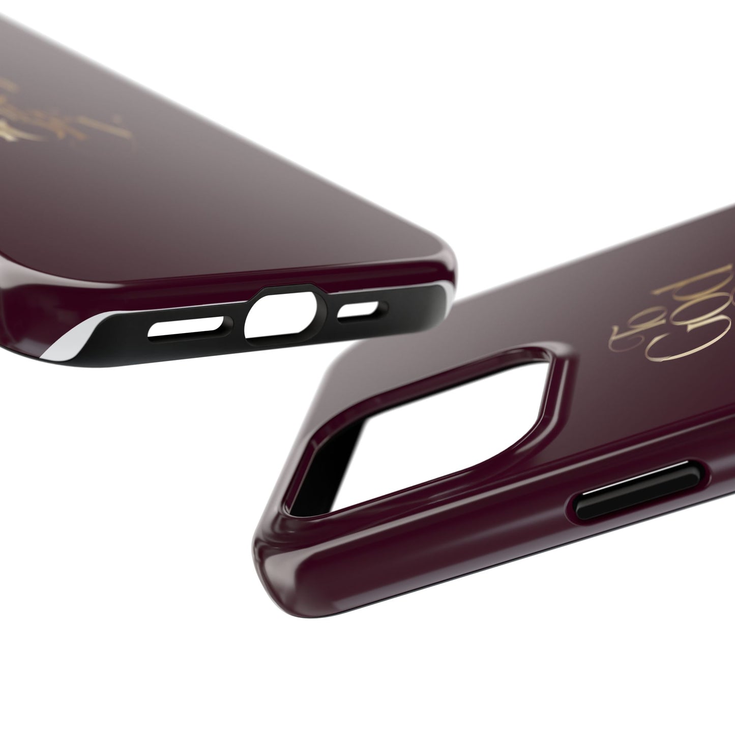 To God Be The Glory Tough Phone Case — Burgundy Gold Christian Scripture Cover
