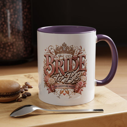 Bride to Be Coffee Mug — Floral Bridal Accent Mug (11/15oz)