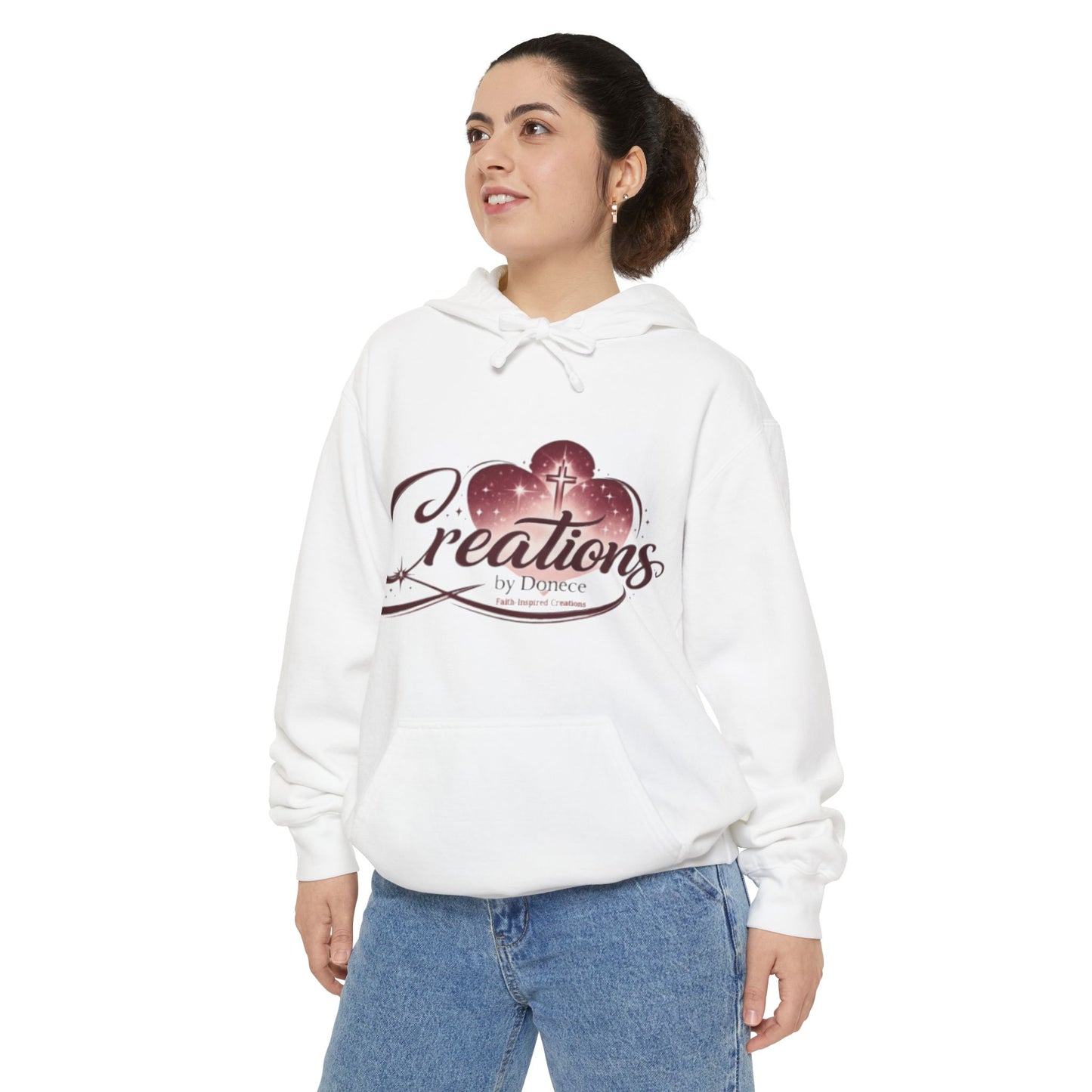 Creations Floral Logo Hoodie — 'Creations by Dyanne' Graphic Sweatshirt