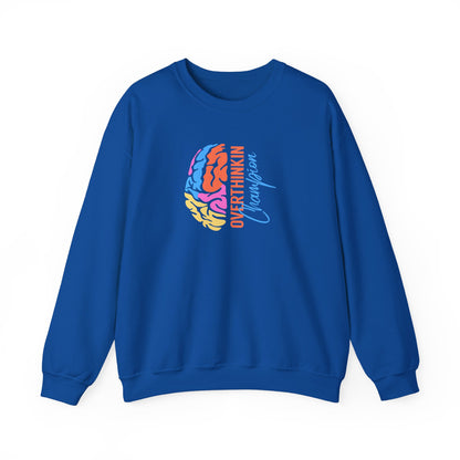Overthinking Brain Crewneck Sweatshirt