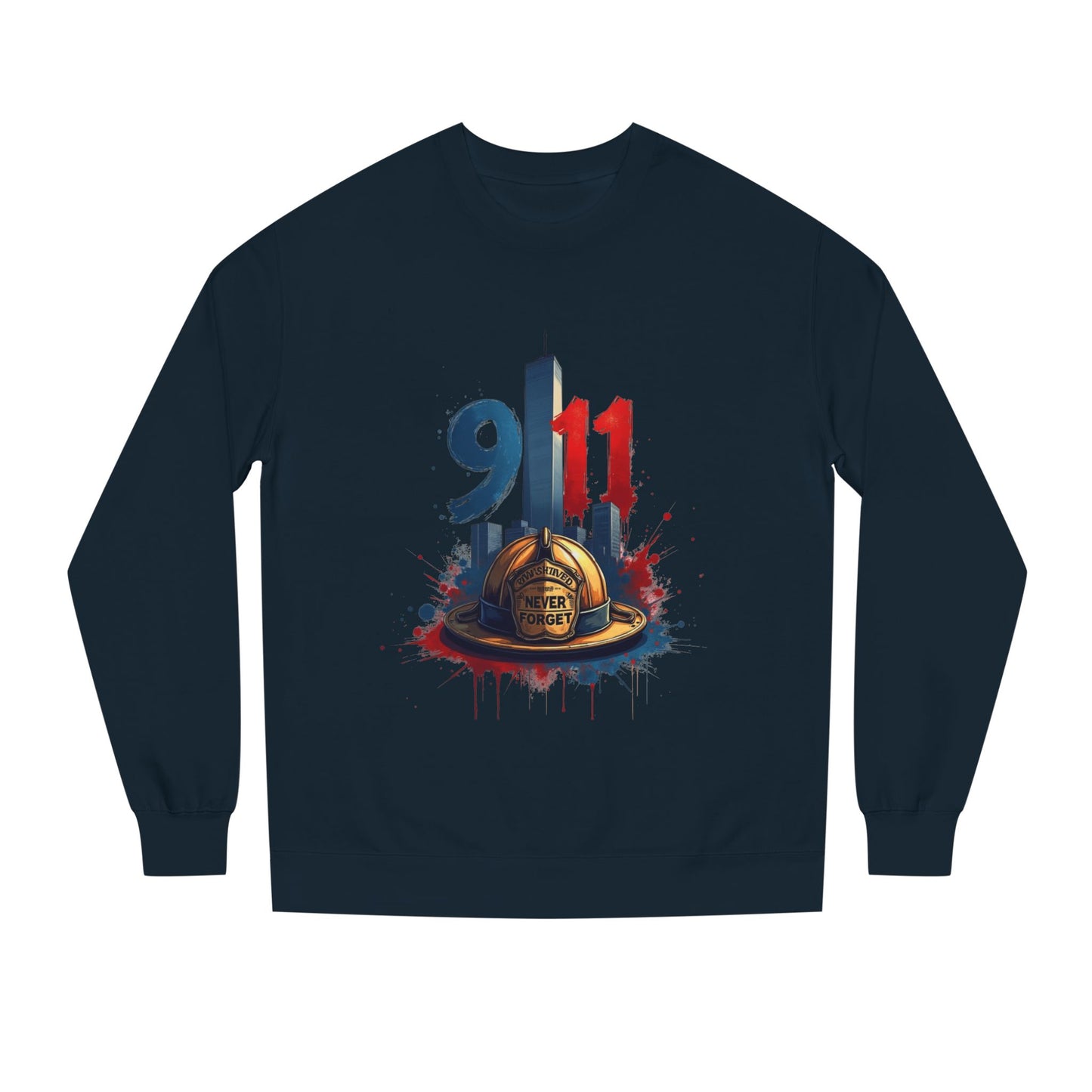 9/11 Memorial Sweatshirt – Firefighter Tribute Crewneck