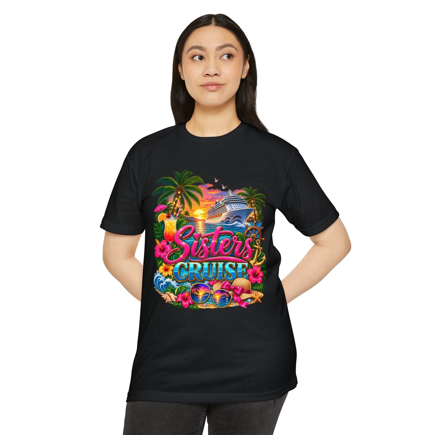 Sisters Cruise T-Shirt — Tropical Vacation Tee for Family Trips