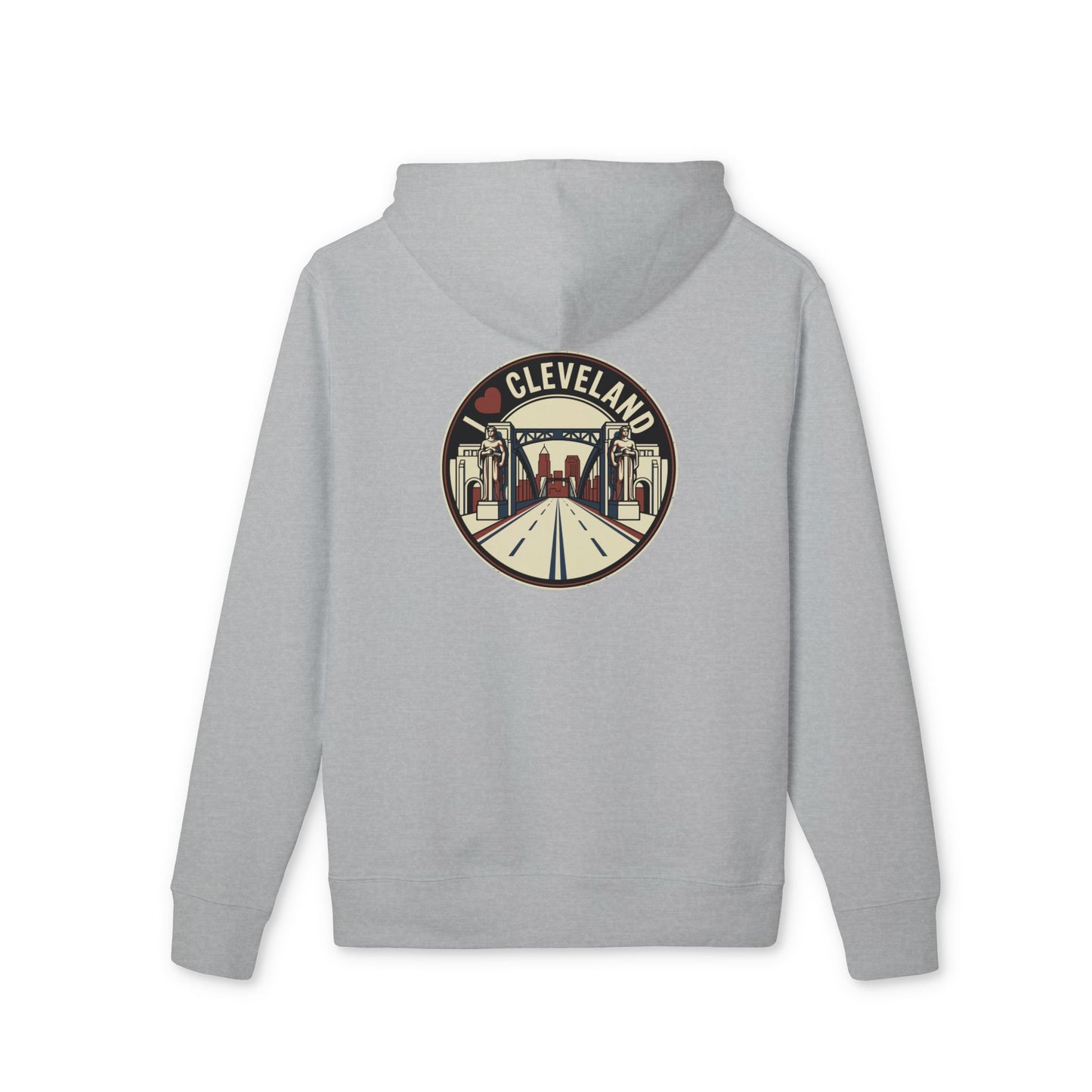 Cleveland Cityscape Hoodie – Retro Road Emblem