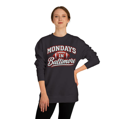 Mondays In Baltimore Football Sweatshirt – Retro Sport Crewneck