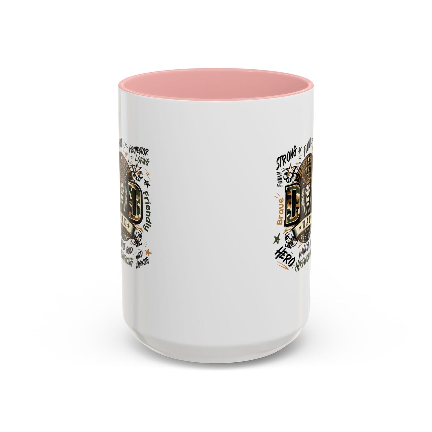 Dad King Lion Coffee Mug — 'Dad: The King' Accent 11/15oz Gift