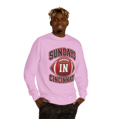 Sundays In Cincinnati Football Sweatshirt