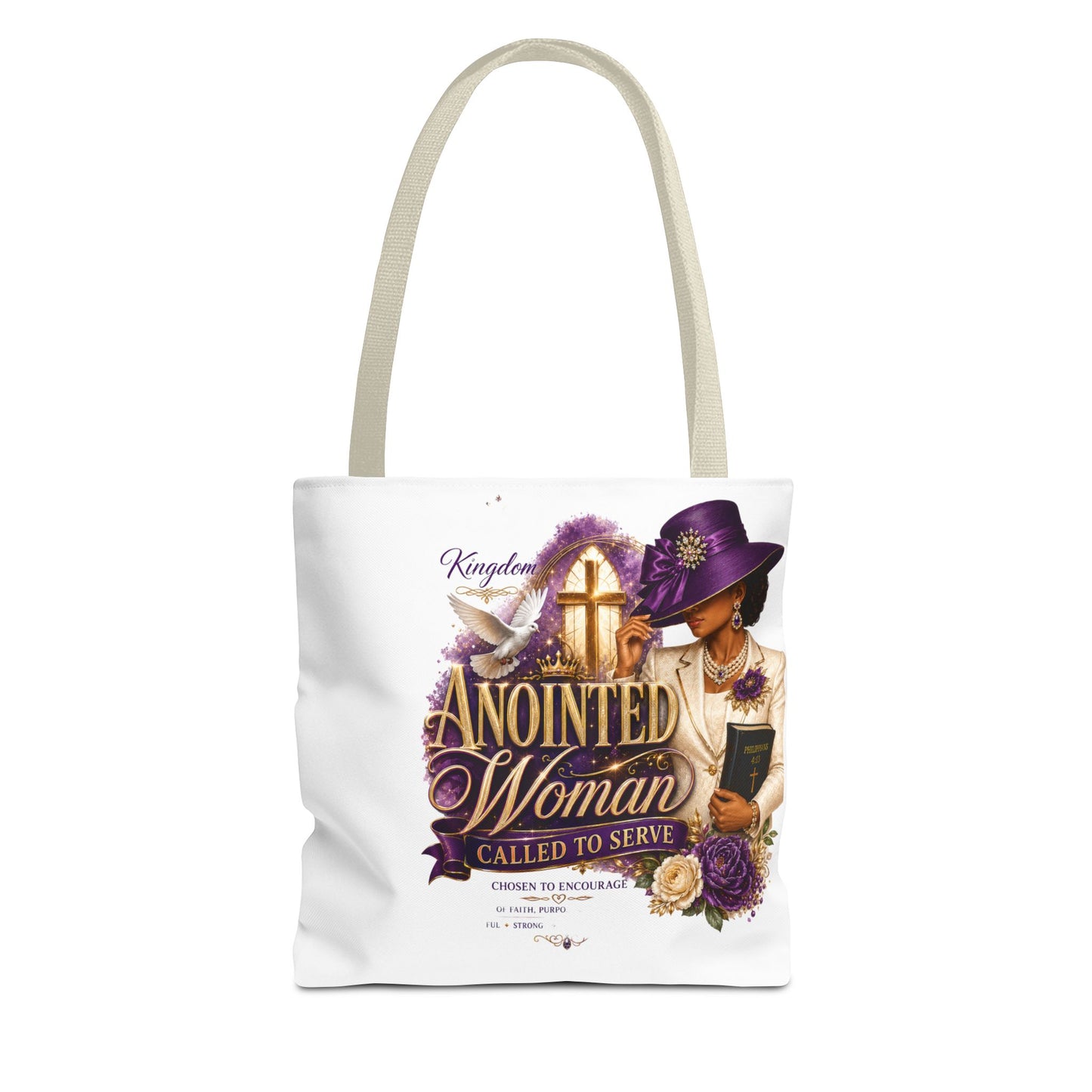 Anointed Woman Tote Bag – 'Called to Serve' Faithful Church Purse