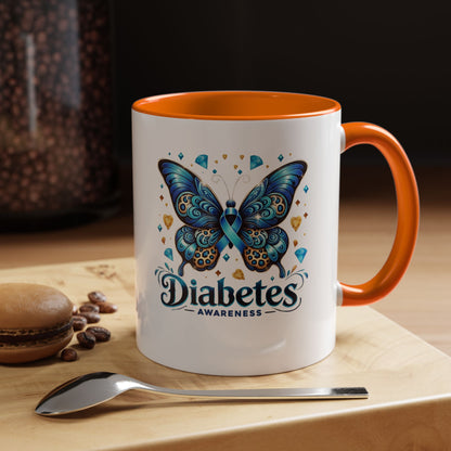 Diabetes Awareness Butterfly Coffee Mug (11/15oz)