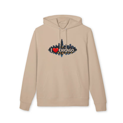 I  Chicago Skyline Hoodie — Cityscape Graphic Pullover