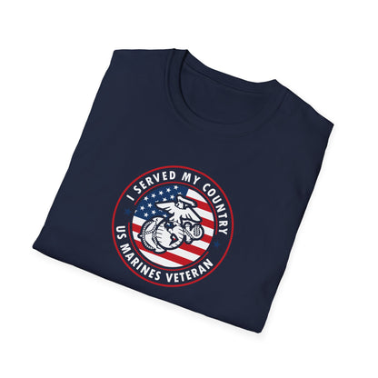 I Served My Country US Marines Veteran T-Shirt