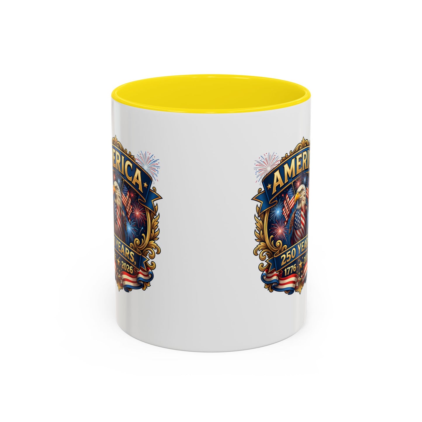 250th America Eagle Coffee Mug — Patriotic 1776–2026 Anniversary Accent Mug