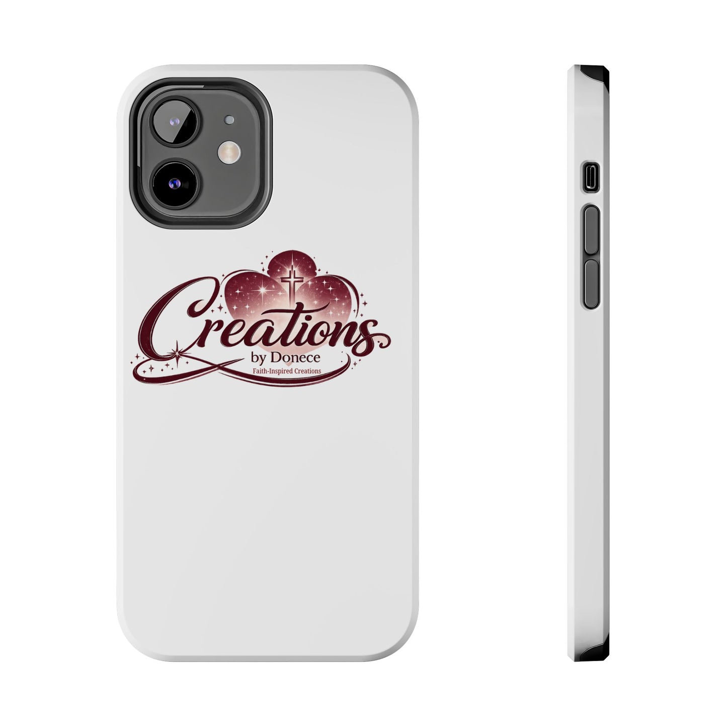 Tough Phone Case — "Creations by Donece" Logo Protective Phone Cover