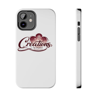 Tough Phone Case — "Creations by Donece" Logo Protective Phone Cover