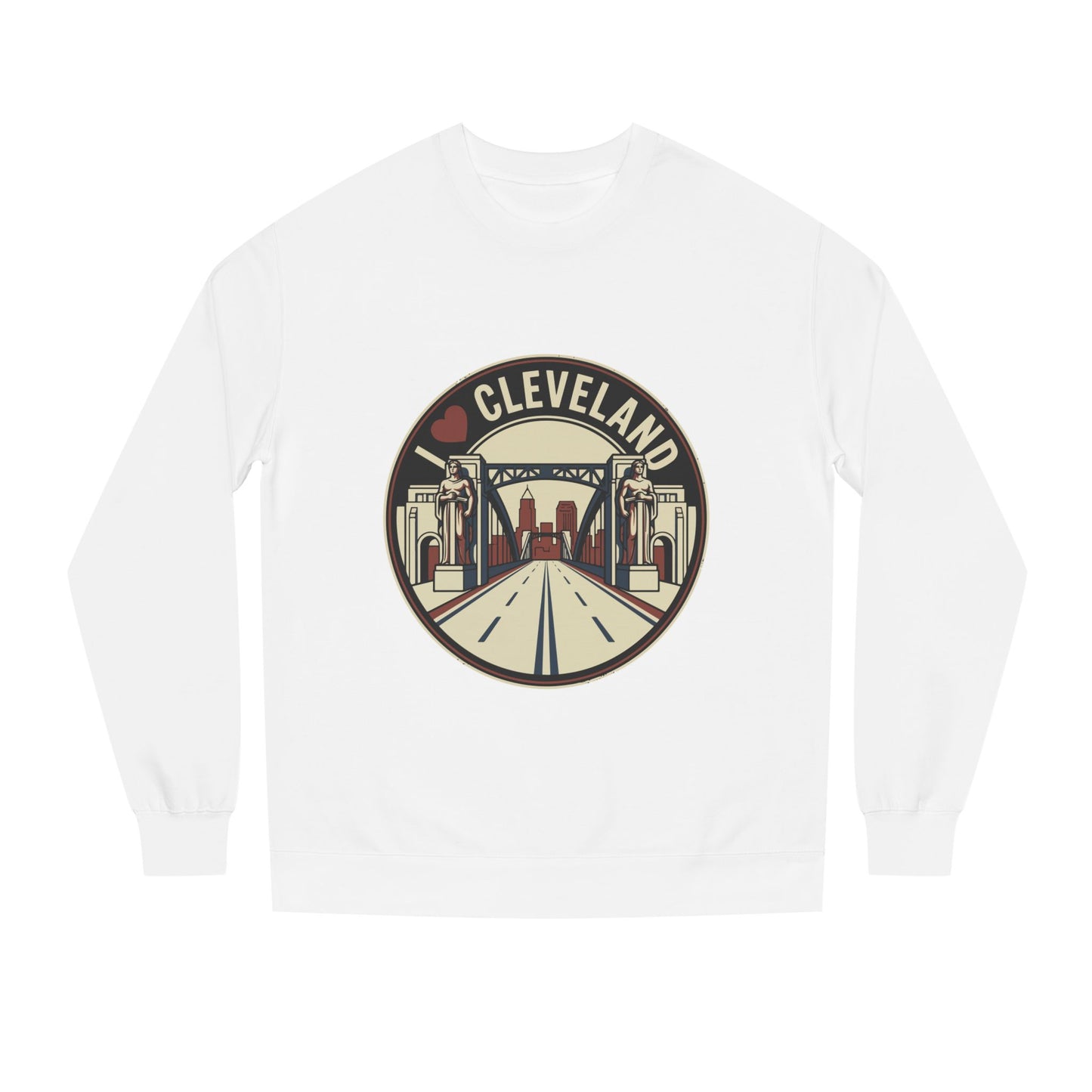 Cleveland Skyline Sweatshirt — I  Cleveland Retro City Crewneck