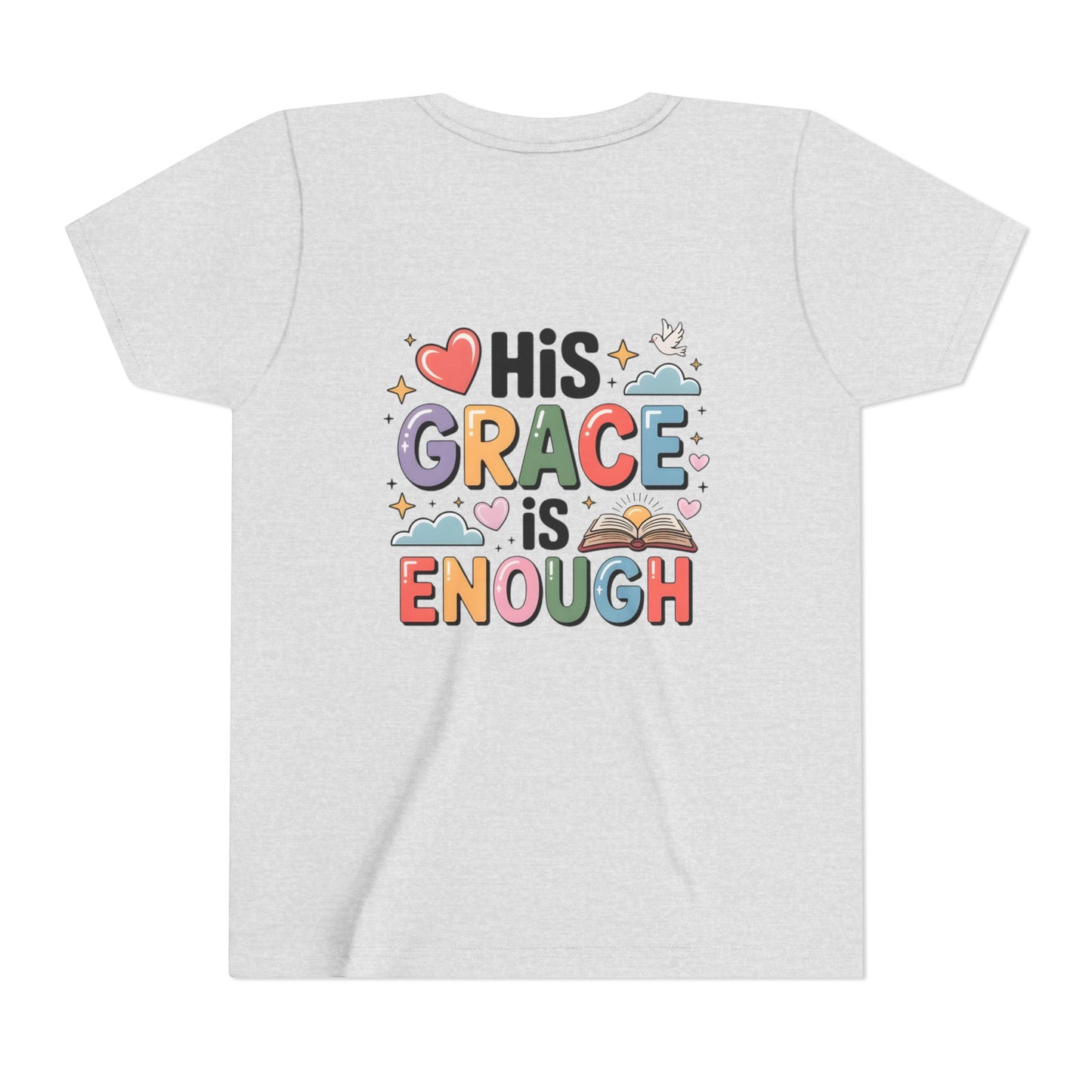 His Grace Is Enough Youth Tee — Christian Kids Inspirational Shirt