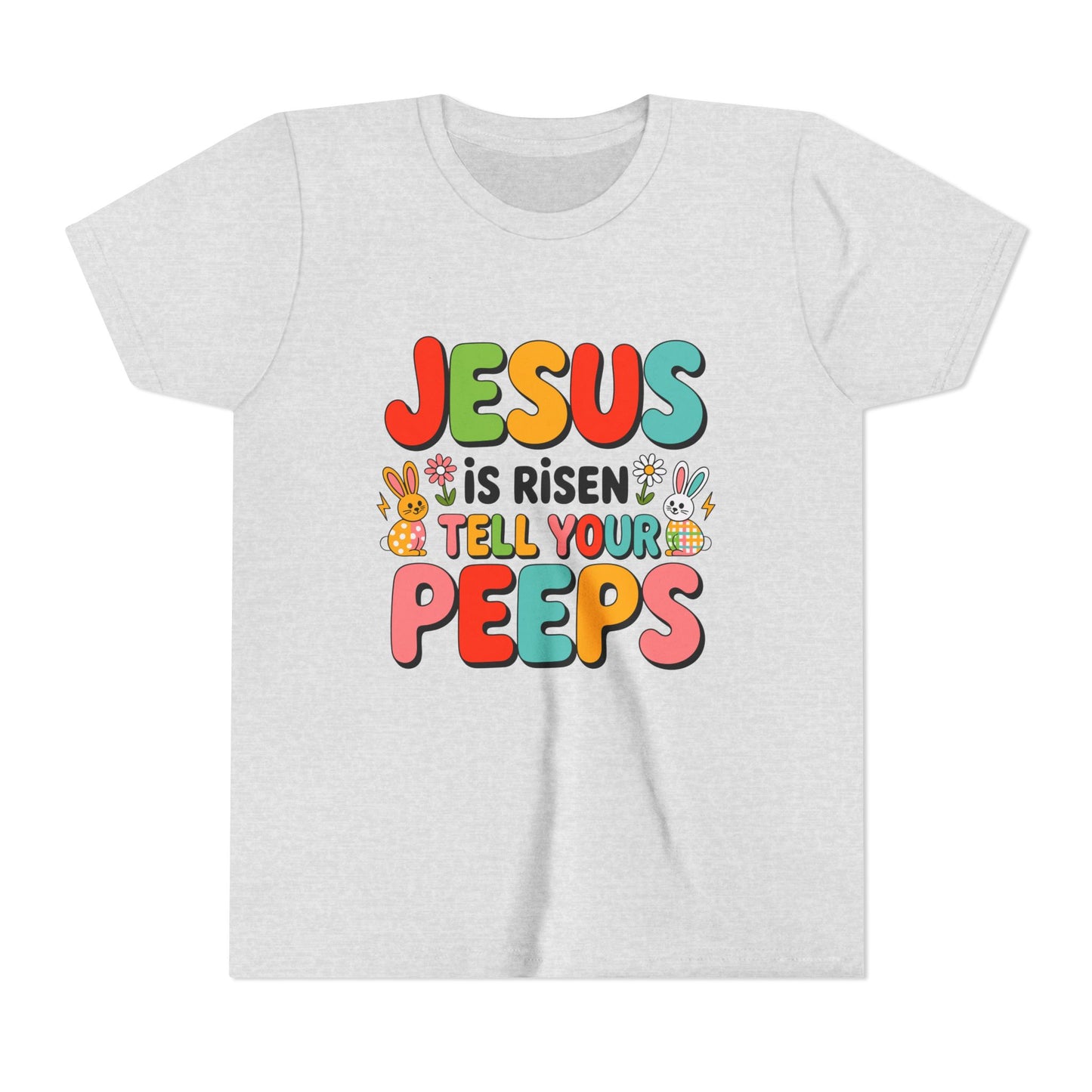 Youth Tee - "Jesus Is Risen, Tell Your Peeps" Easter Kids Shirt