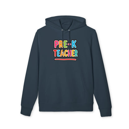 Pre-K Teacher Hoodie — Colorful Backprint Teacher Appreciation Gift