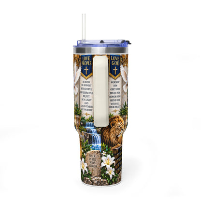 The Ten Commandments 40oz Vacuum Tumbler