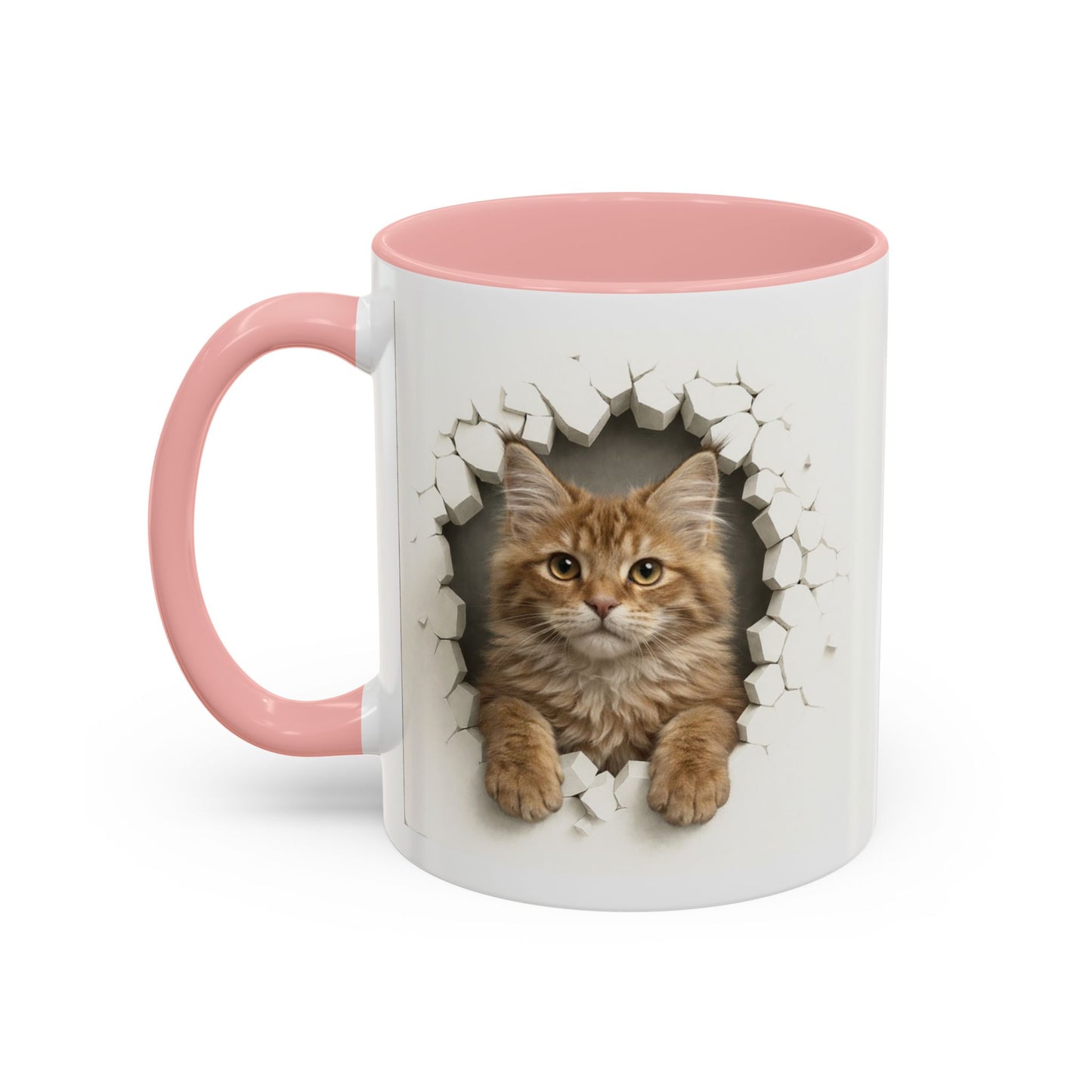 Cat Peek-Through Accent Coffee Mug (11/15oz)