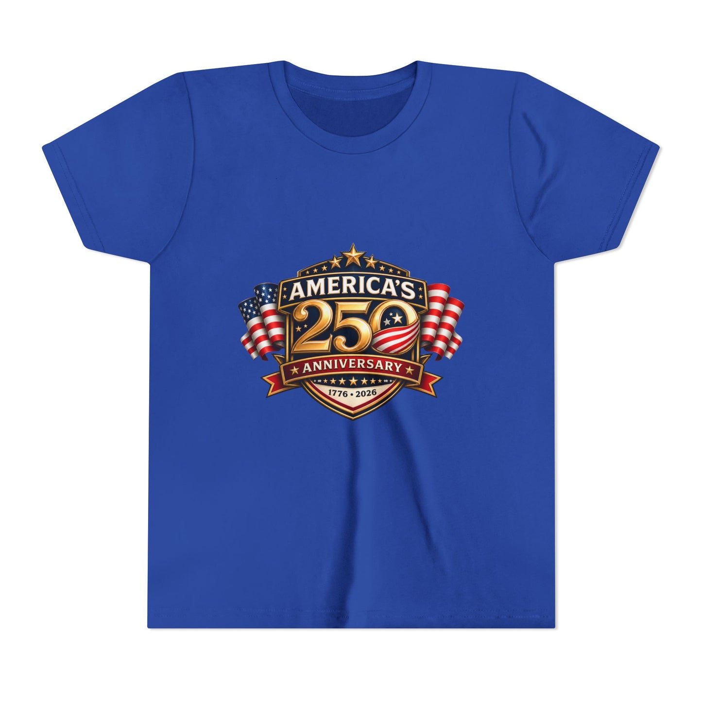 America's 250th Anniversary Youth Tee - Patriotic 1776–2026 Celebration Shirt