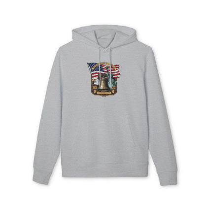 Liberty Bell Anniversary Hoodie — American Flag & Statue of Liberty Design