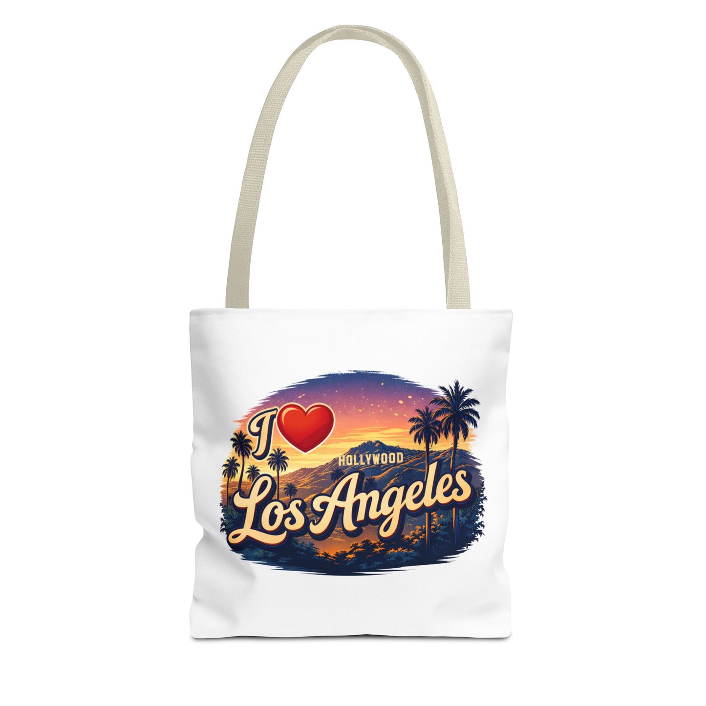 I  Los Angeles Tote Bag – Retro Sunset Hollywood Palm Tree Beach Souvenir