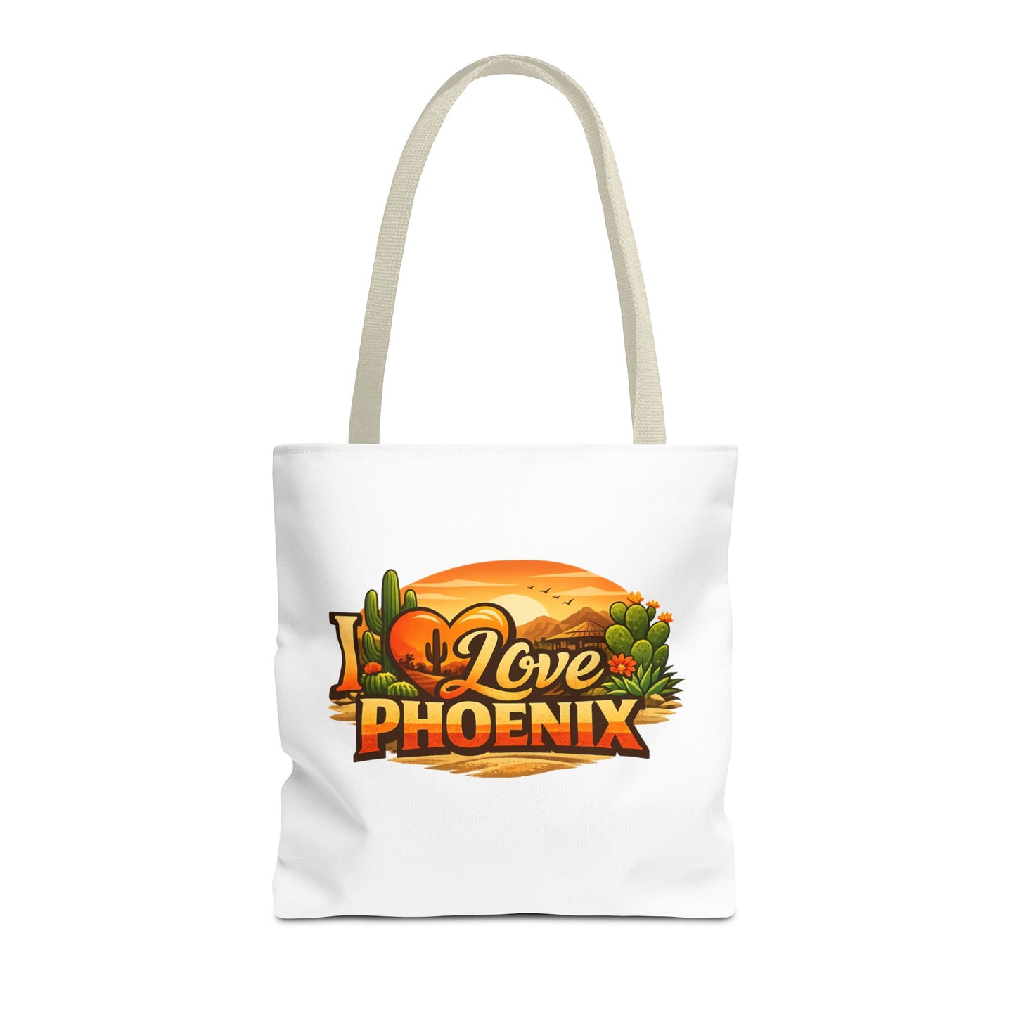 I Love Phoenix Tote Bag – Desert Sunset Illustration