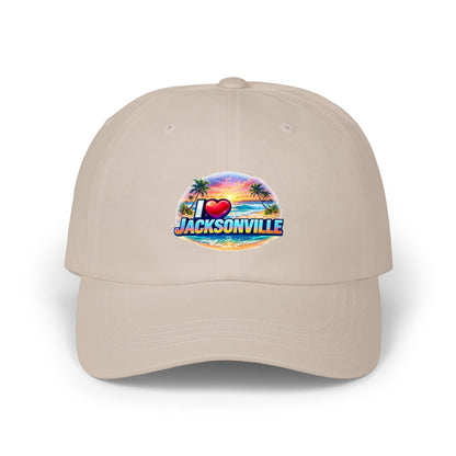Jacksonville Sunset Dad Cap — I  Jacksonville Embroidered Baseball Hat