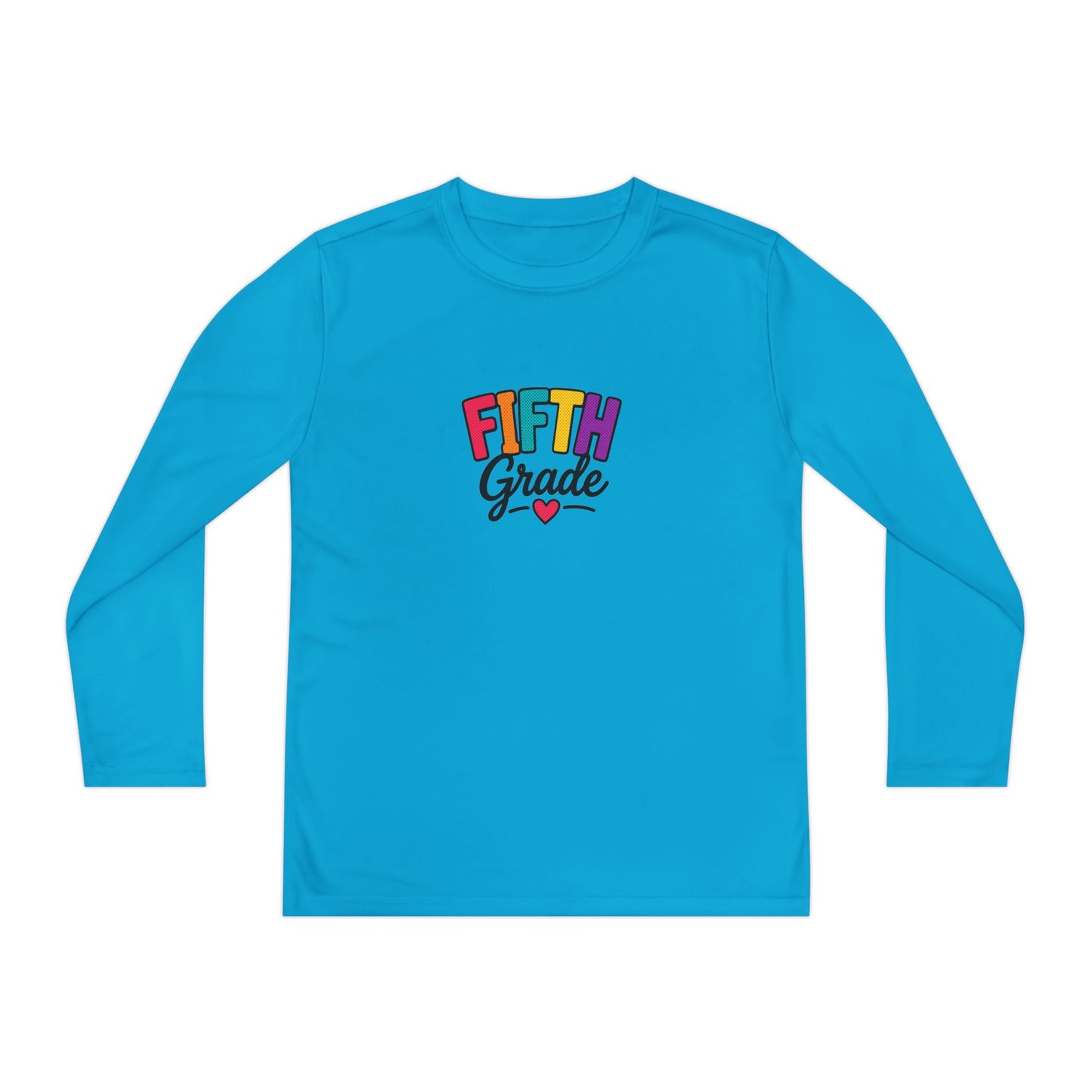 Fifth Grade Youth Long Sleeve Tee — Colorful Back-to-School Shirt