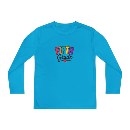 Fifth Grade Youth Long Sleeve Tee — Colorful Back-to-School Shirt