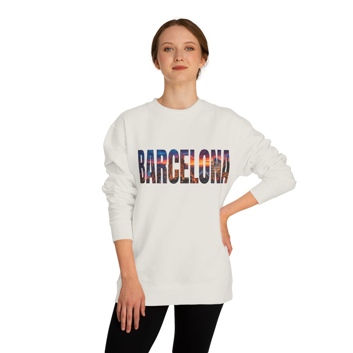 Barcelona Skyline Crewneck Sweatshirt