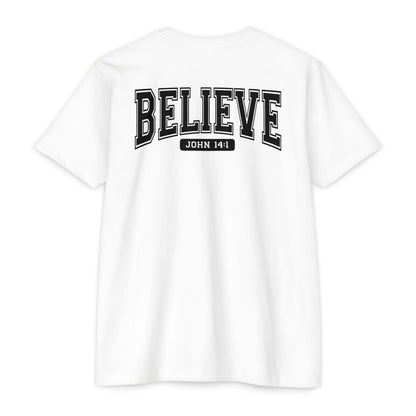 Believe John 14:1 T-Shirt — Faith-Inspired Biblical Tee