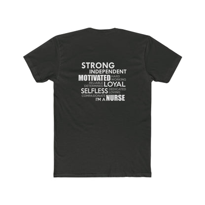 Nurse Word Cloud Tee — "I'm a Nurse" Inspirational Graphic T-Shirt