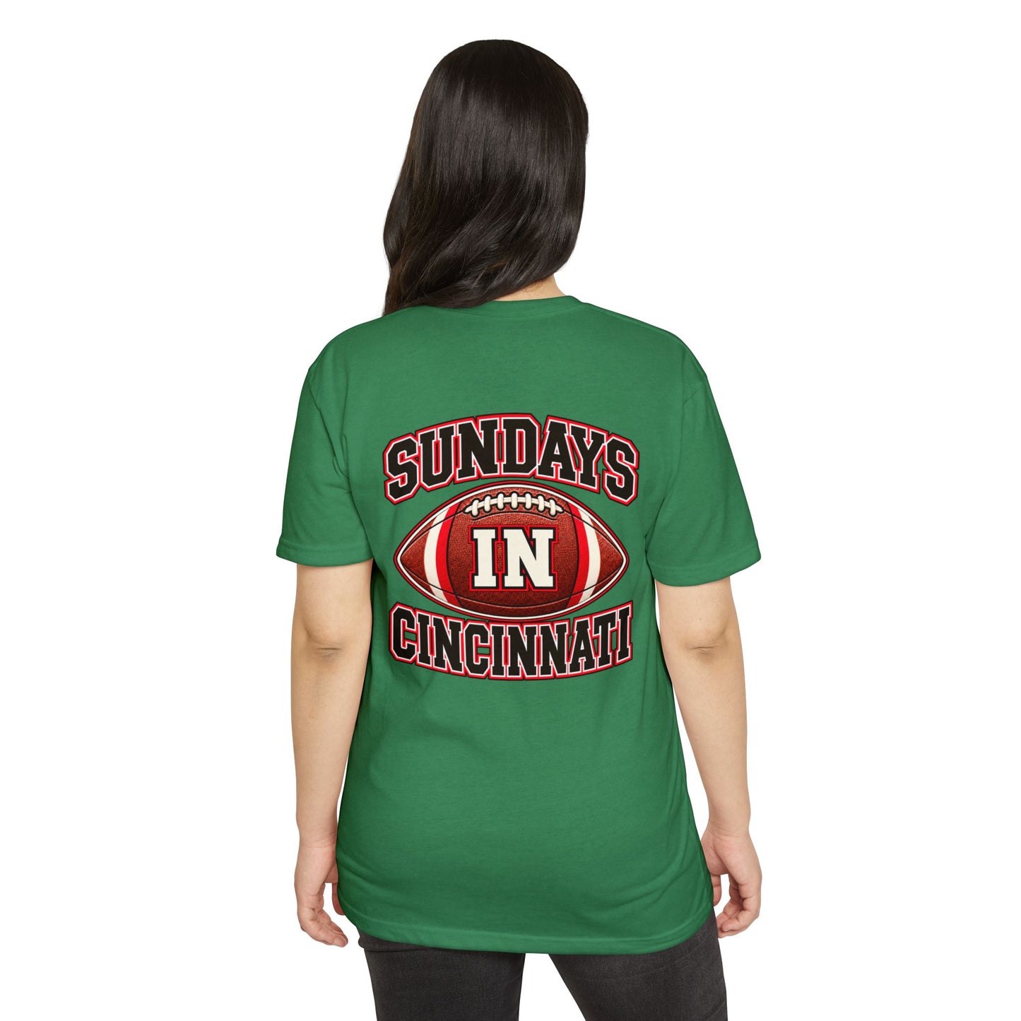 Sundays in Cincinnati Football T-Shirt