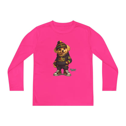 Youth Long Sleeve Tee — Streetwear Teddy Bear Graphic