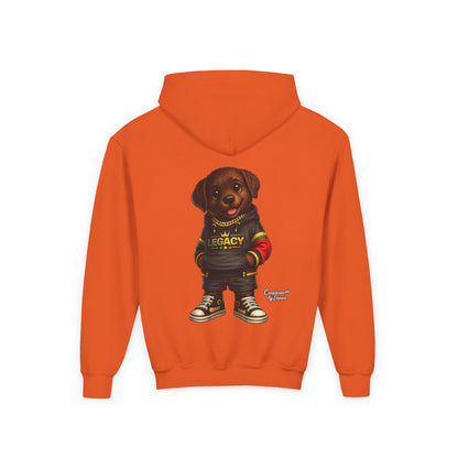 Youth Hoodie — 'Legacy' Streetwear Puppy Graphic Sweatshirt