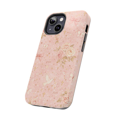 Grace Faith Phone Case | Christian floral iPhone Case