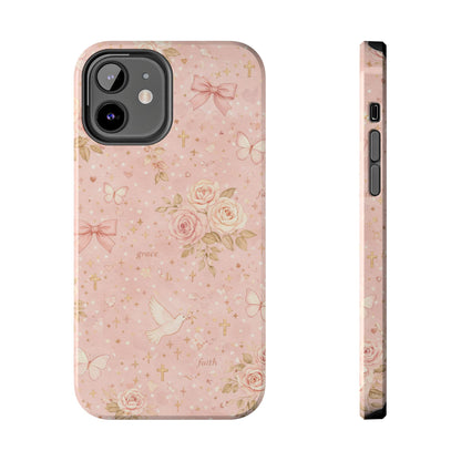 Grace Faith Phone Case | Christian floral iPhone Case