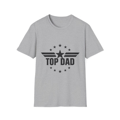 Top Dad T-Shirt — Retro Star Emblem Father's Day Tee